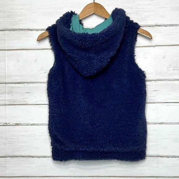 Mini Boden Blue Sherpa Teddy Vest Girls 11-12 - Picture 2 of 10